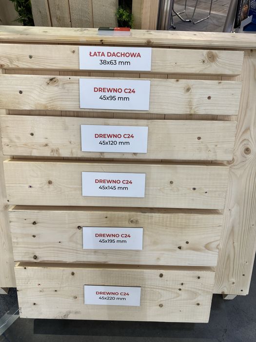 Drewno konstrukcyjne C24 45x145 ze Szwecji