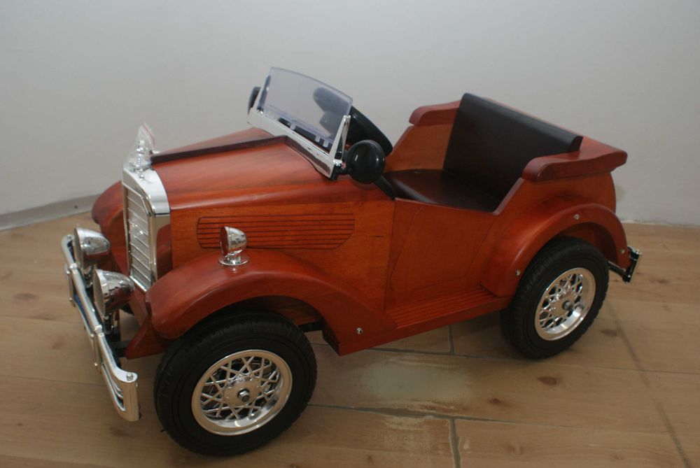 Stare auto drewniane na pedała Unikatowe