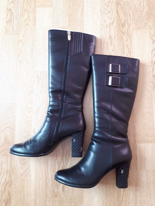 Сапоги женские зимние Ellenka, натуральная кожа, Польша, на 40 размер