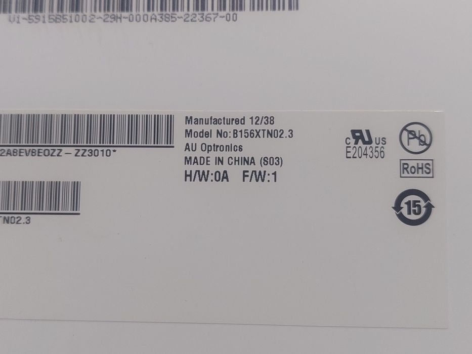 матрица для ноутбука B156XTN02.3  15.6 40pin