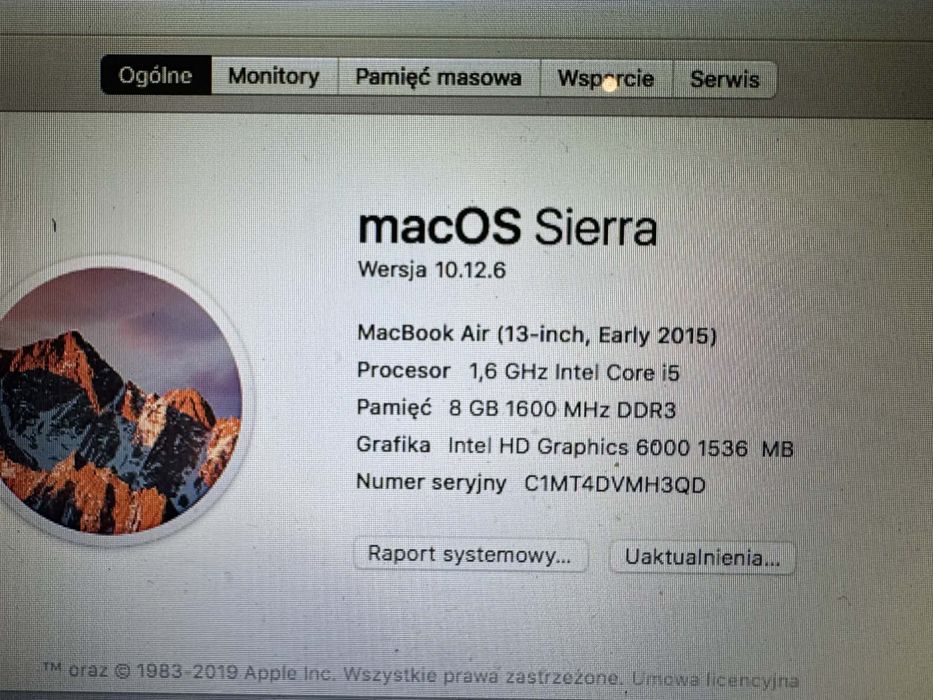 MacBook Air 13-inch stan idealny