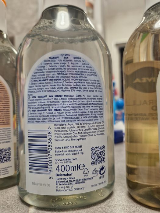 Płyny micelarne Nivea