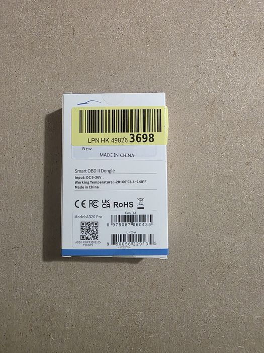 Tester diagnostyczny OBD II AD20 Pro Nowy!