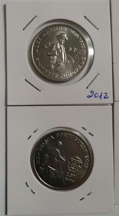 Conjunto das 4 Moedas de 2,5€ - Portugal 2012