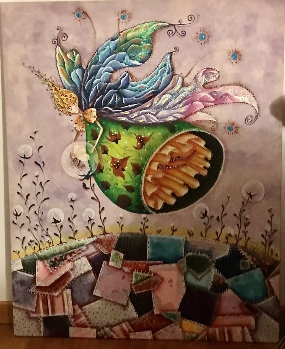 Pintura original,tecnica mista