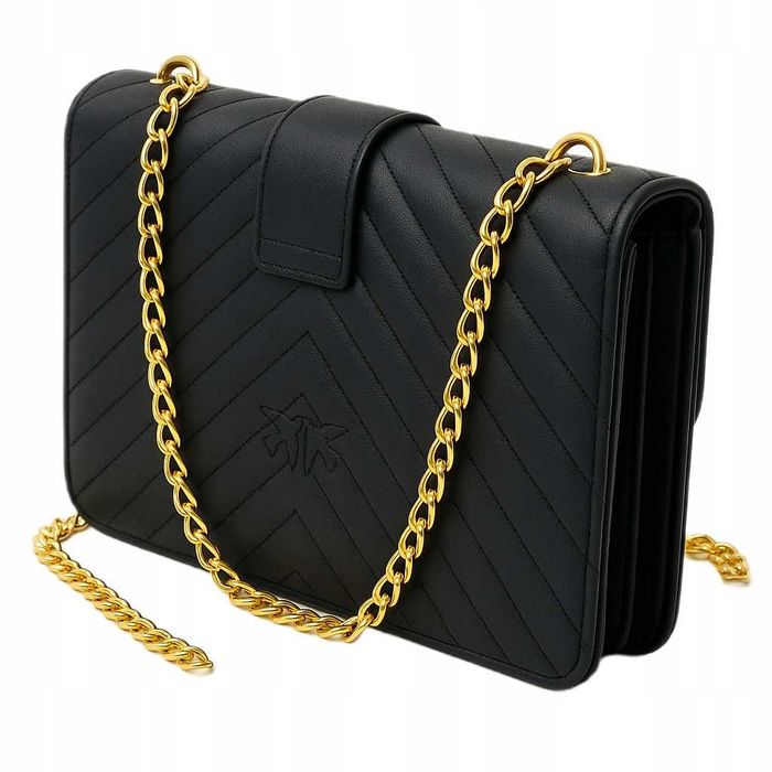 Torebka Damska Beżowa Listonoszka Na Łańcuszku Modna Elegancka