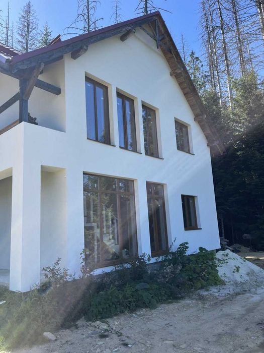 Сучасний будинок біля Карпатського національного парку у Микуличині