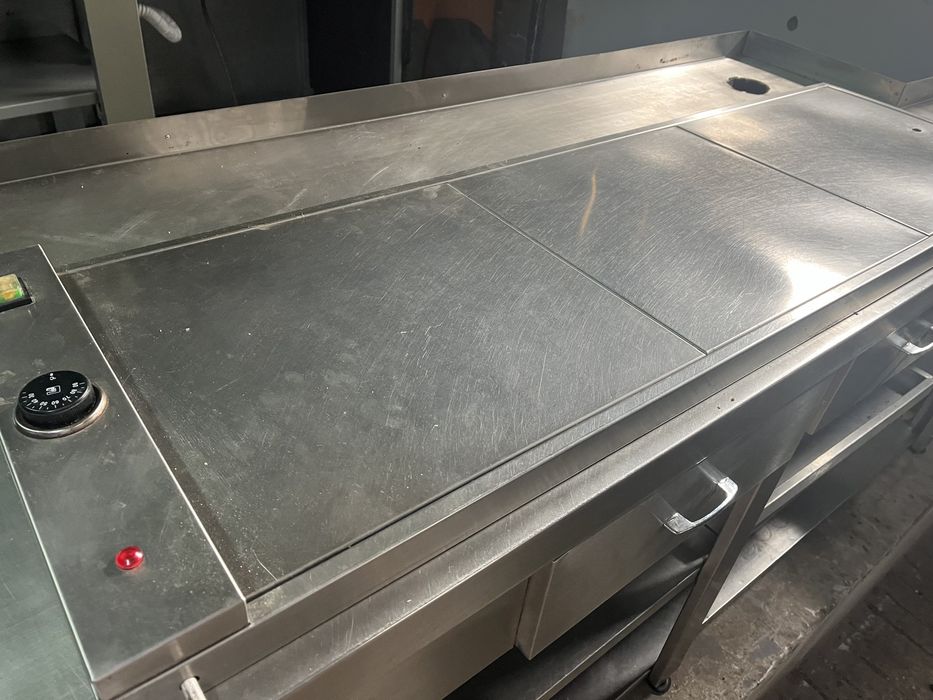 Aquecedor em inox de bancada , montra, etc