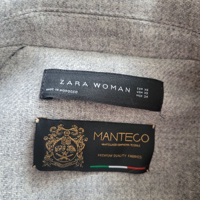 Płaszcz Zara xs szary