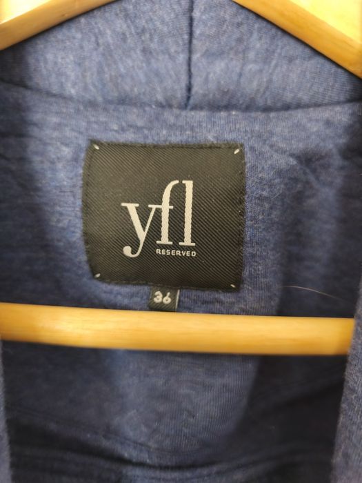 Szafirowy narzutka / żakiet bawełniany Reserved YFL (rozmiar S/36)
