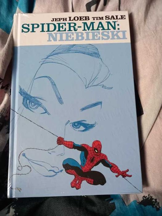 Spiderman niebieski folia