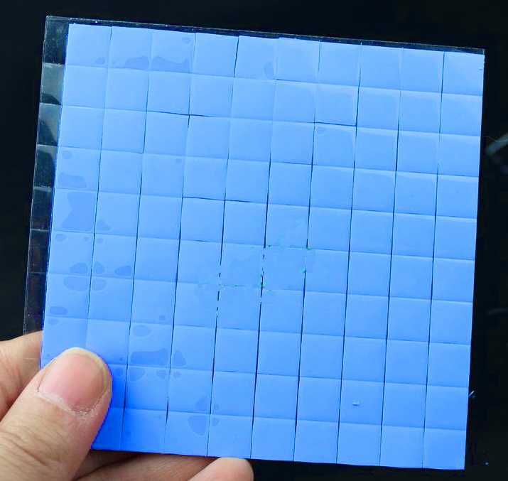 Термопрокладка 10х10х1мм 100 штук 10мм на 10мм товщина 1мм