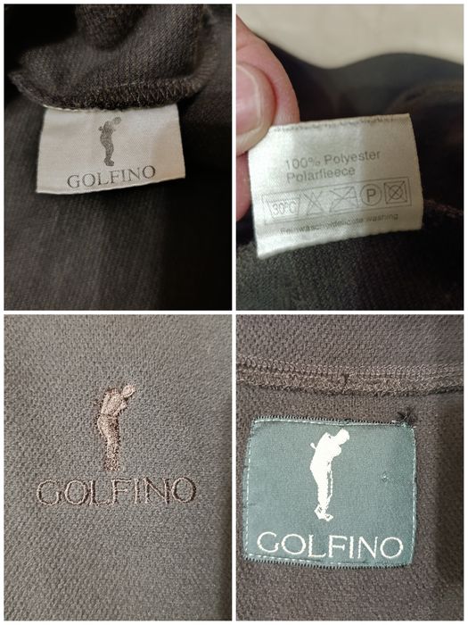 Чоловічій кофта фліс Golfino на блискавці (1/4 zip) 2XL-3XL
