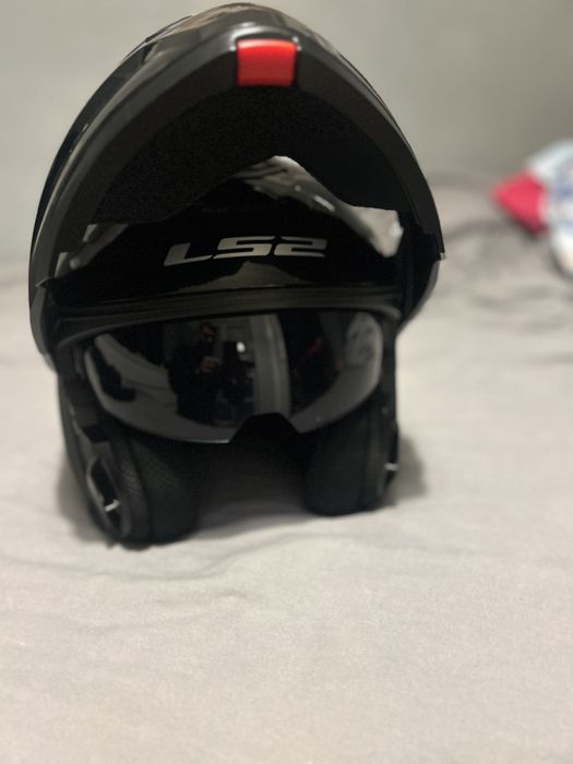 Capacete LS2 com luvas