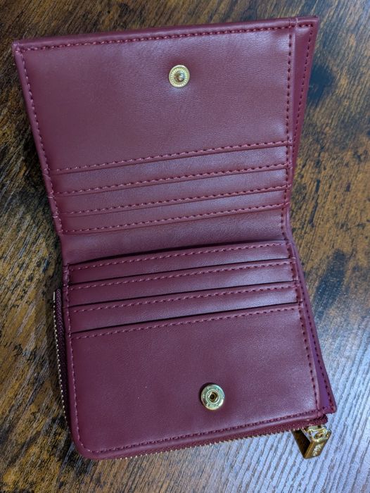 Elegancki bordowy portfel damski Ochnik NOWY