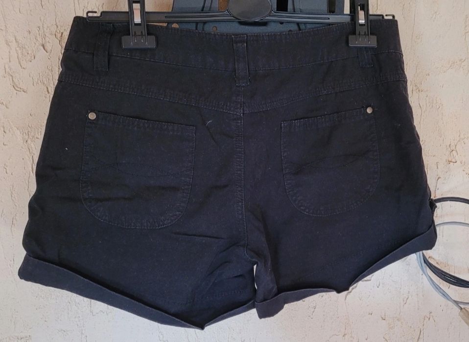 Czarne szorty krótkie spodnie L/XL Denim Co