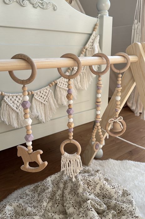 Pakiet 4 zawieszek do stojaka edukacyjnego Baby Gym