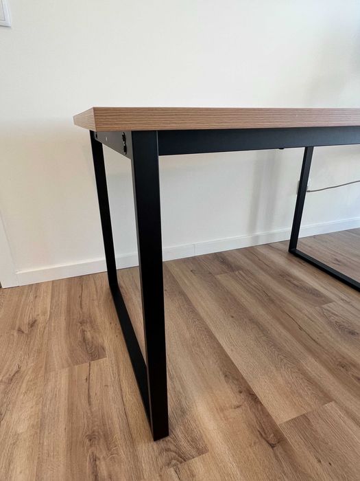 Mesa de jantar AABENRAA 120x80 carvalho/preto