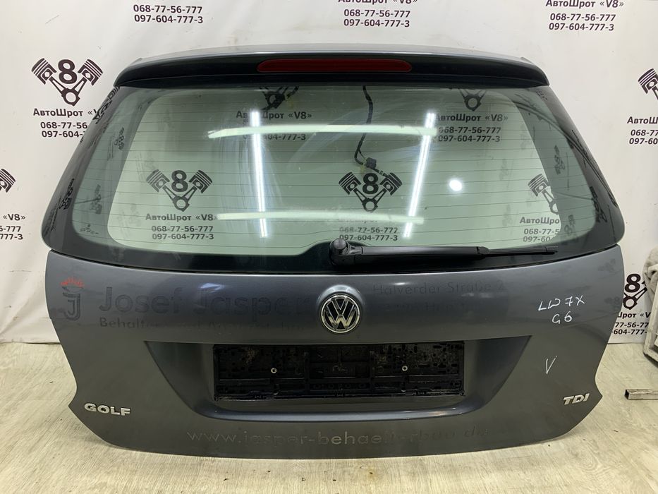 Ляда Volkswagen Golf 5 6 V VI LD7X кришка багажника гольф сіра сірий темно сіра мокрий асвальт