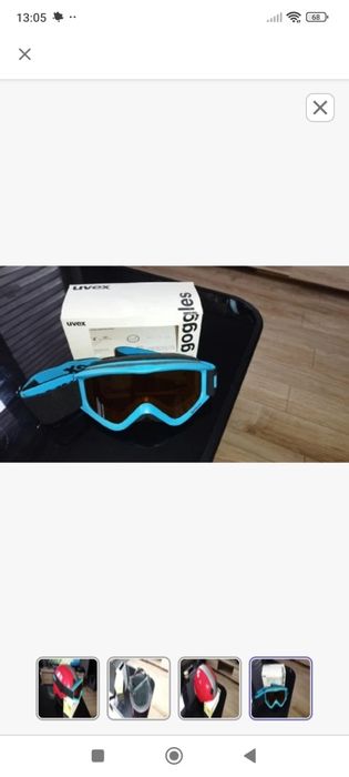 Młodzieżowy kask narciarski + gogle