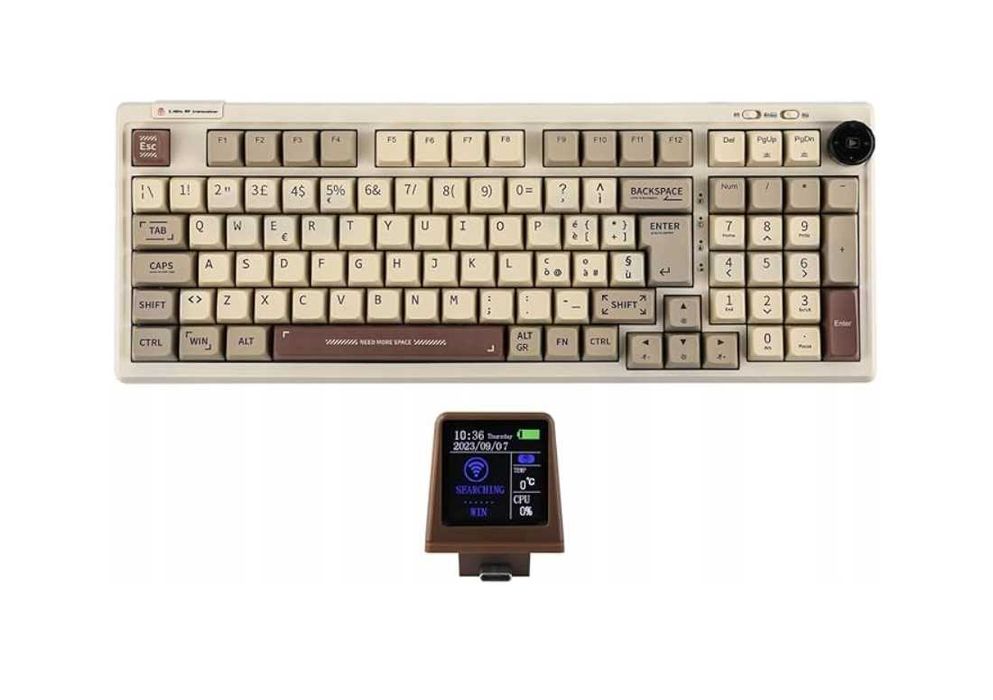 Klawiatura mechaniczna Epomaker RT100 Gateron Yellow Pro QWERTY