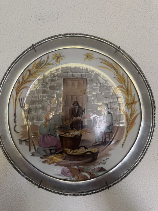 Coleção pratos de parede estanho - Vintage