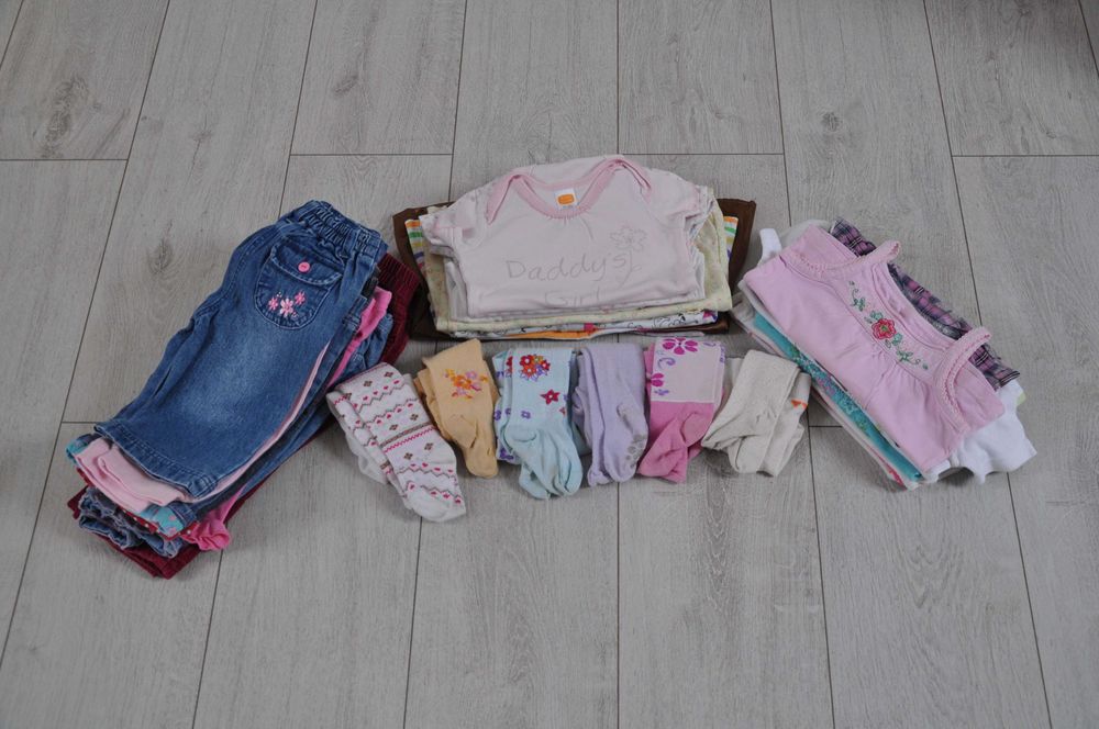 Mega paka markowych ubranek dla dziewczynki r. 68cm