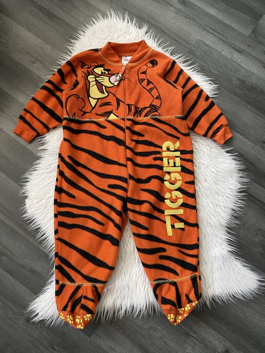 Disney Tygrys Kubuś Puchatek polarowy kombinezon pajac 1,5-2 lata