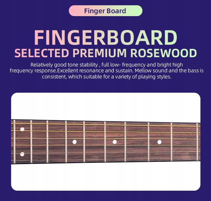 Gitara Elektroakustyczna - Niebieska