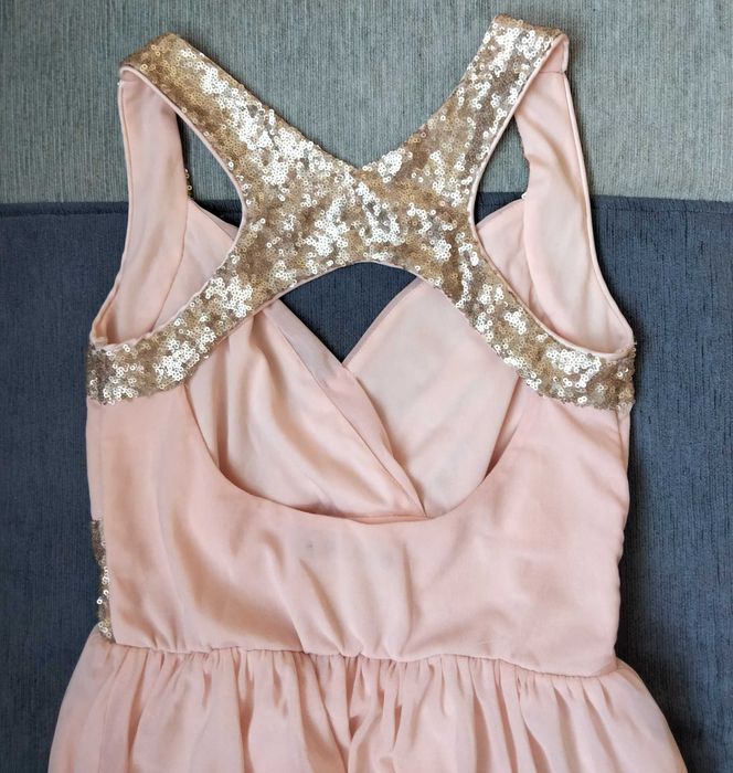 Sukienka długa maxi rozm 36 s wesele