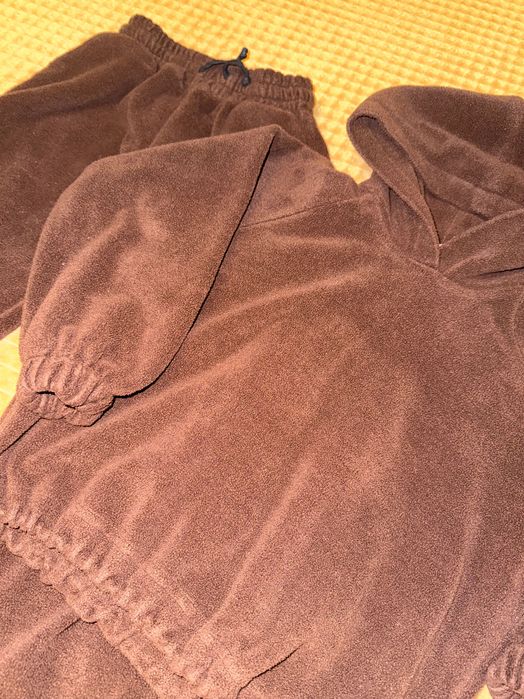 Флісовий костюм двійка дитячий коричневий 122