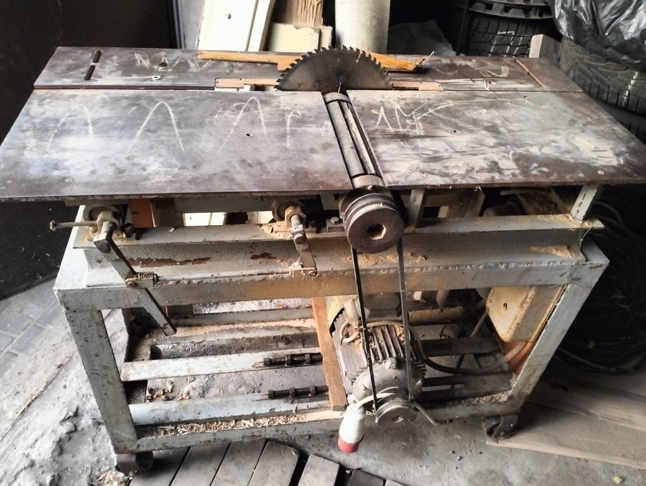 станок деревообробний комбінований циркулярка з фуганком