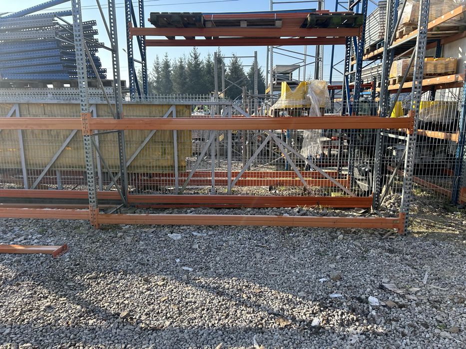 Regały magazynowe Meta trawersy 3600 i 2700 Okazja Transport