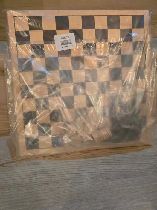 gra warcaby caly zestaw drewniana szachownica