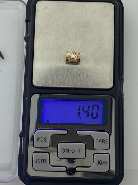 Złoty element charms na bransoletkę Pandora, Próba 585. Nowy (410)