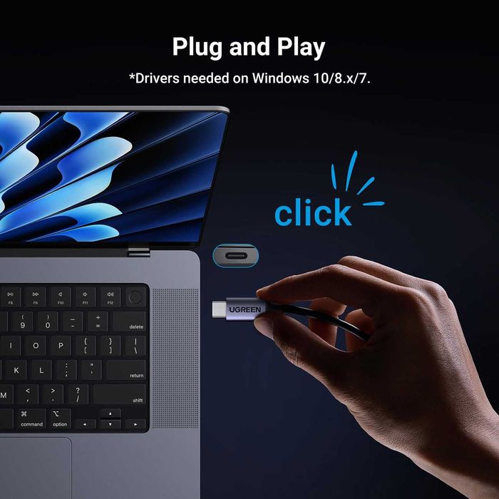 USB-C do RJ45 Ethernet 2.5G - szary Adapter Ugreen CM648