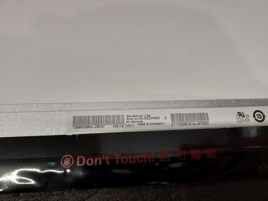Матрица 15.6 B156ZAN02.3 (3840*2160, 40pin eDP, IPS, SLIM(вертик ушки)