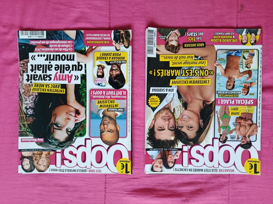 REVISTAS Cuore, 100% Jovem, Public, Oops!