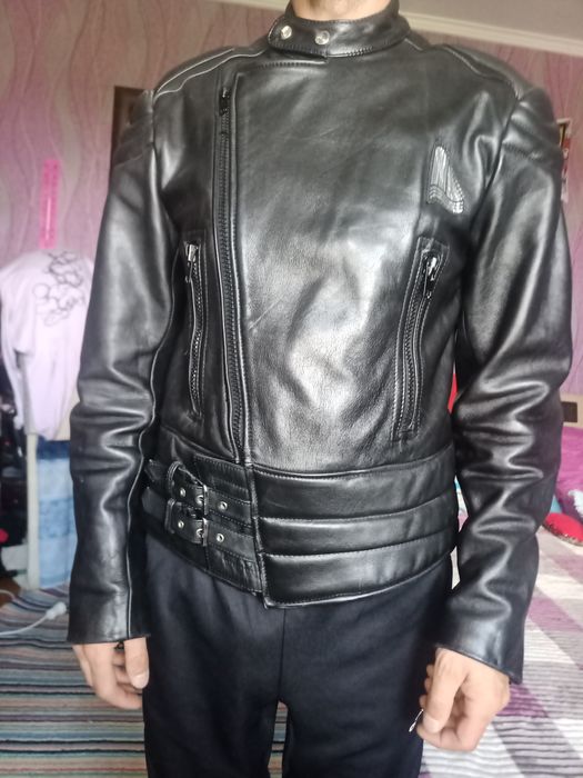мотокуртка-косуха кожанная