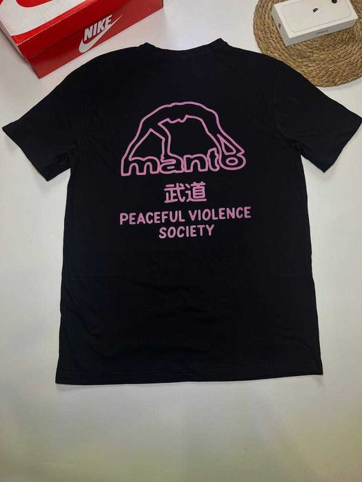 Футболка Manto Peaceful Violence Society / Чорна Манто Пісфул
