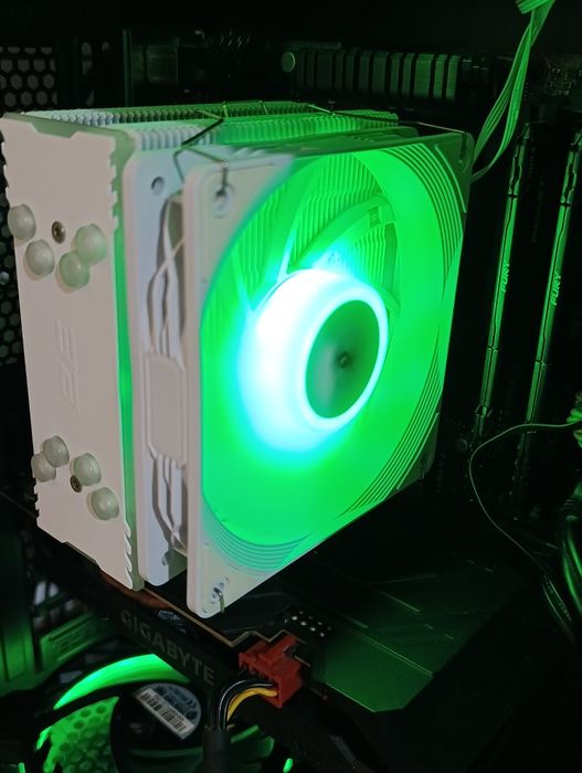 Кулер Air Cool Gaming 2E-AC120W-ARGB Белого цвета
