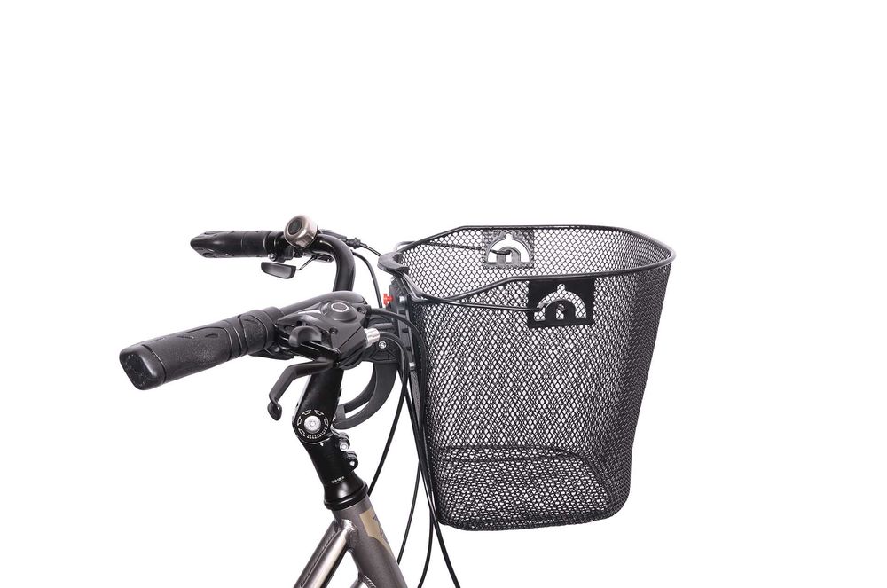 koszyk rowerowy, stalowy z szybkim wpinaniem typu B-QUICK, wygodny