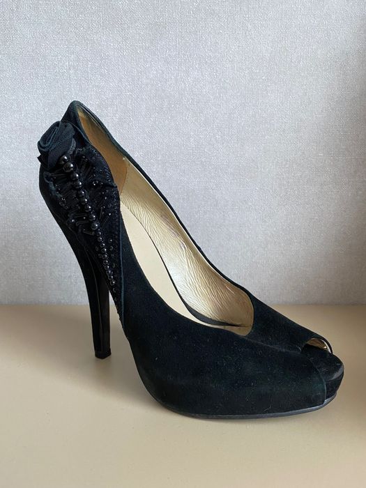 Замшеві Туфлі на високому підборі, розмір 37