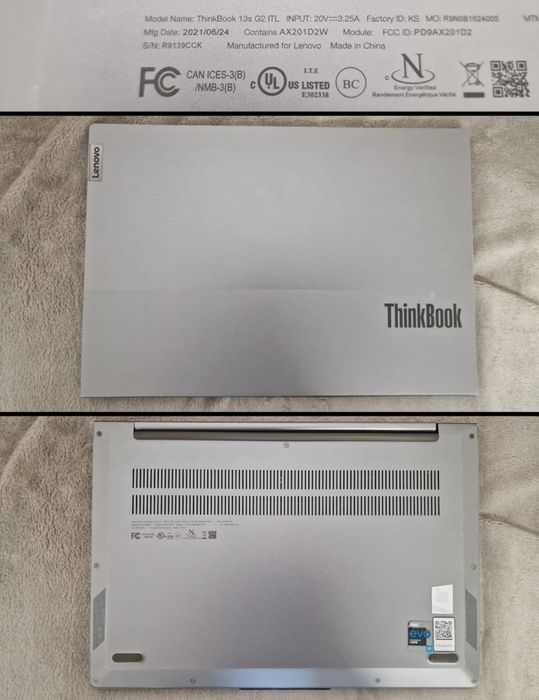 Сенсорний Lenovо ThinkBook 13s G2 ITL, 13,3" 2K IPS, 16Gb RAM, 512Gb SSD NVMe
