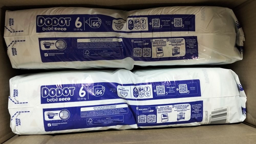 132 Fraldas Dodot bebe seco