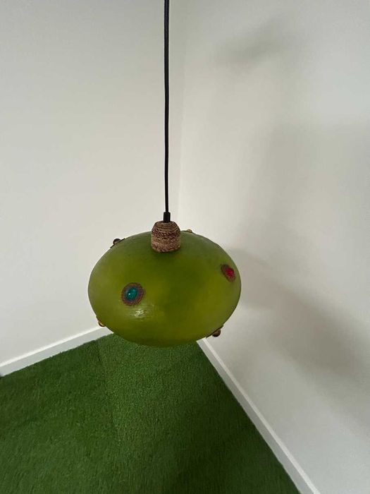 Candeeiro de teto Vintage - estilo Tarogo – cor Verde