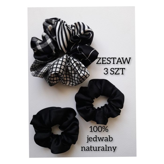 Zestaw 3 sztuki 100% jedwab naturalny