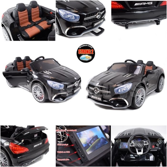 Auto na akumulator MERCEDES SL65 z panelem LCD MP4 KOŁA EVA 2.4Ghz
