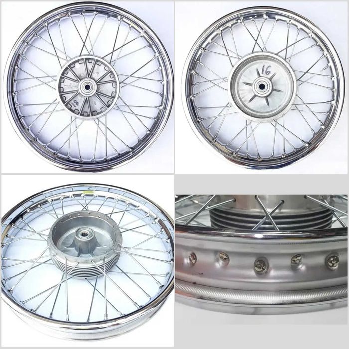 Колеса в зборі, обода, спиці, фліпера на мотоцикл ЯВА/Jawa