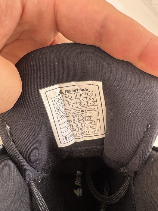 Rollerblade Apex 37-40 ролики раздвижные